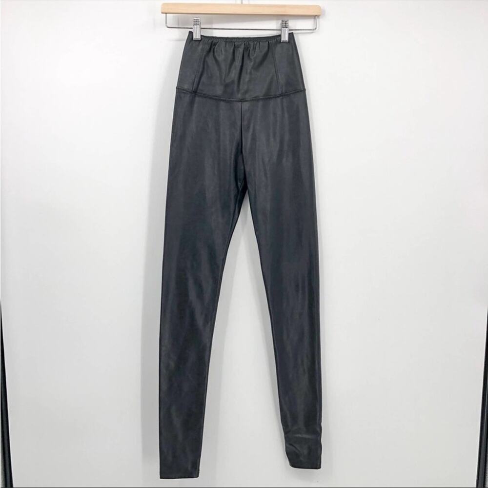 Wilfred Free Daria Pant High-Waisted Black Vegan Leather Leggings Extra Small - Picture 1 of 7